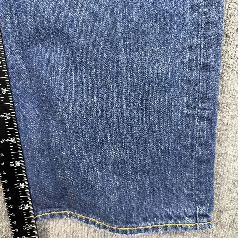 Hollister Mens Balboa Classic Straight Jeans 34x32 Distressed Ripped Button Fly
